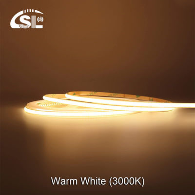 120lm/w Nature chaude Blanc COB LED Strip Light pour le cabinet chambre à coucher