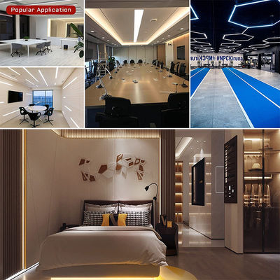384 puces/m COB haute luminosité DC12V24V chaud 3000K LED Strip Light pour le meuble de rétroéclairage de télévision