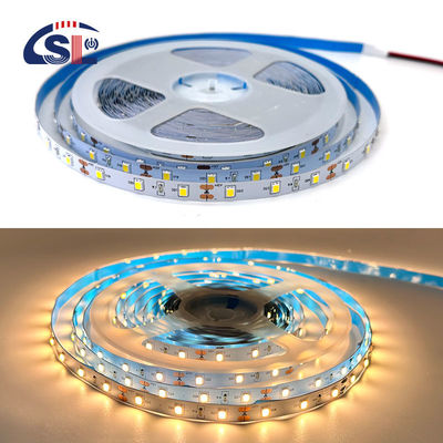12V 60LEDs/m 2700K-3000K SMD monocouleur 2835 Lumière de fond LED blanche chaude