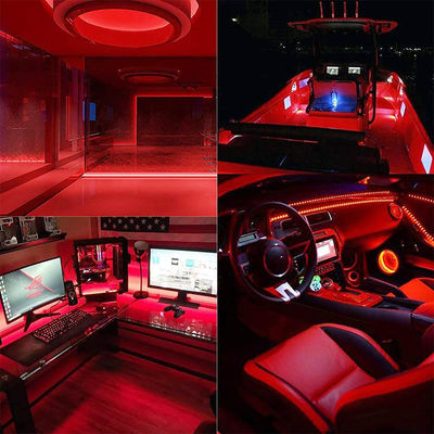 COB LED Strip Light IP20 8mm 12V24V 480leds rouge pour la décoration intérieure et extérieure