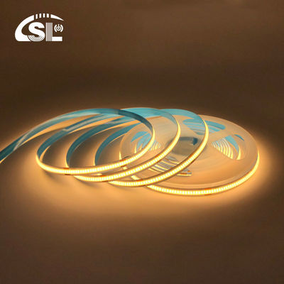 Éclairage à bande LED à COB étanche IP20/IP65 8mm 12V24V 320Leds 2700K Un centimètre de coupe 3-