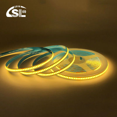 8 mm de largeur 12V 24V 3000K chaud COB LED Strip Light CE RoHs IP20 avec une durée de vie de 50000 heures