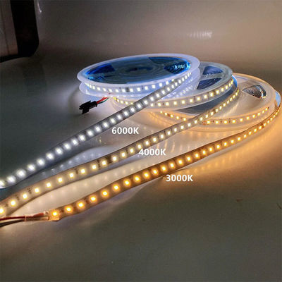 12v24v 8mm 120leds 4000K électroplate naturelle SMD2835 lumière à bande LED avec Dimmer