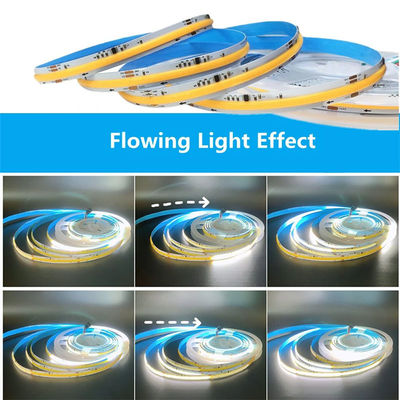12v24v 8mm 360leds 4000K Blanc COB SMD2835 Lumière à bande LED pour des applications polyvalentes