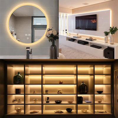5V 8mm 320leds 4000K 1cm une coupe IP65 imperméable à l'eau électroplate flexible COB LED Strip Light