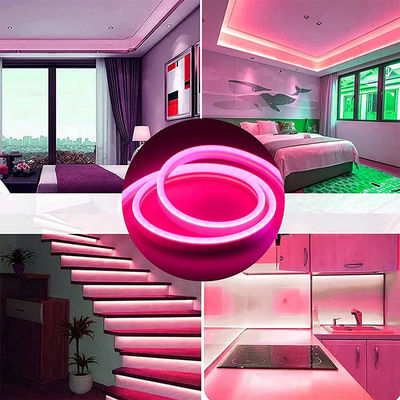 Hôtel Populaire Silicone néon flex rose LED néon flex DC 12V IP65 étanche 8x16mm 120 LED/M