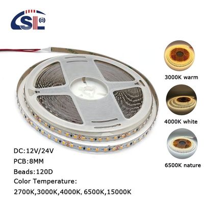 PCB électroplate 120Ds 8mm Ra 80 3000K-6500K bande lumineuse LED pour résidentiel