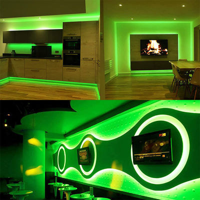 Classification IP20 Haute luminosité personnalisée 5V 120LEDs vert une lumière une coupe électroplate SMD2835 LED Strip Light