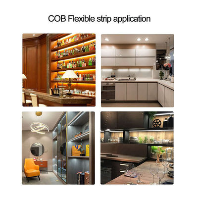 Matériau plastique COB Lumière à bande LED à haute luminosité et température de fonctionnement -20 50C
