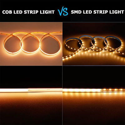 4000K COB Flexible LED Strip 480Leds 8mm10mm Largeur pour l'éclairage de la cuisine de chambre à coucher