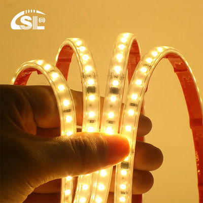 115lm/w 110v220v 8mm 320leds 6500K Blanc CE RoHs Ra80 électroplate flexible SMD2835 lumière à bande LED