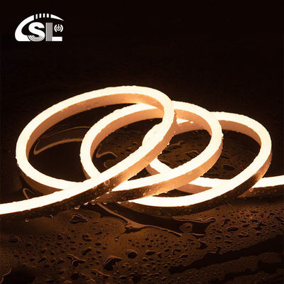 Couvert de silicone LED blanc chaud néon flex 24V DC sans fil 8x16mm 120LEDs/m IP65 étanche