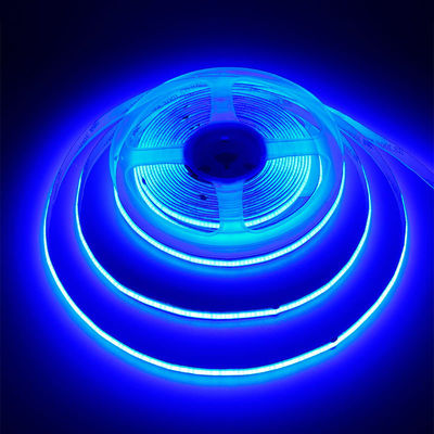 Éclairage Haute luminosité DC12V24V 480leds 8mm bleu glacé COB LED Strip Light avec 3-