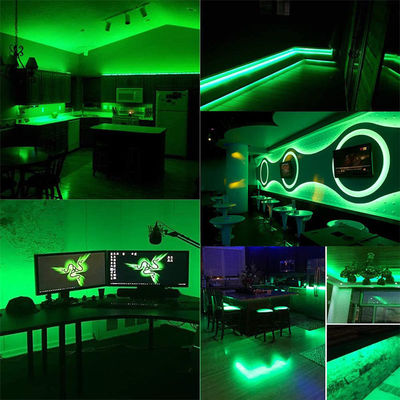 DC12V24V 480LEDs Ra90 8mm10mm Largeur vert flexible COB LED Strip lumière pour l'éclairage