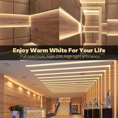 DC12V24V 8mm10mm 320leds 3000K chaud et flexible COB LED Strip Light pour la décoration intérieure