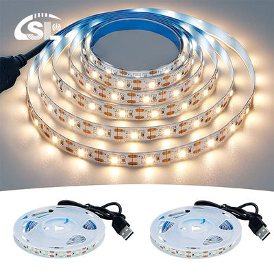 3- 120° Angle du faisceau 5v 120leds 8mm 4000K naturel Une lumière une coupe SMD2835 LED Strip Light
