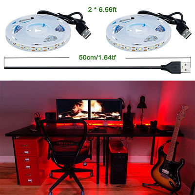 120 LEDs 8 mm Rouge Une lumière une coupe Electroplate flexible SMD2835 LED Strip Light 5v