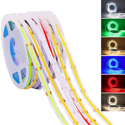 Personnalisation Lumière à bande LED à haute luminosité COB avec indice de rendu des couleurs Ra de 90