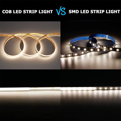 Hôtel 5V 8mm 320leds 4000K Naturel 1cm une coupe IP65 étanche à l'eau électroplate flexible COB LED Strip Light