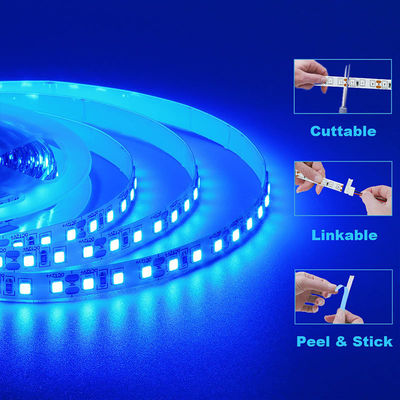 5v 8mm 120 leds rouge or jaune glace bleu bleu vert violet électroplate colorée SMD2835 Led Strip Light
