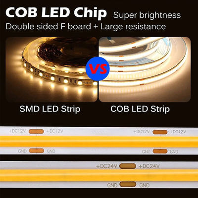 Lumière à courroie de type élément haute luminosité étanche personnalisation COB LED Strip Light