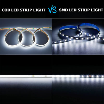 5v 320leds 8mm 6500K COB blanc LED Strip Light pour l'éclairage de la vie par commande de commutateur