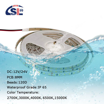 3M Flexible SMD2835 Lampes à bande LED 3000K 4000K 6000K Luminosité IP65 bande de silicone