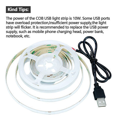 320 leds 8 mm Bleue flexible COB LED Strip Light pour la décoration intérieure et extérieure -20 60C
