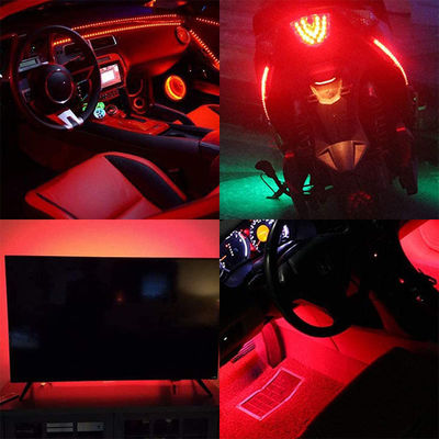 12V Dimmable rouge COB LED Strip Light pour la décoration intérieure et extérieure 8mm 320 LED
