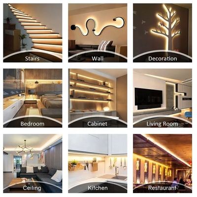 8mm 240leds 6500K Cold White SMD2835 LED Strip Light avec mode commutateur de télécommande