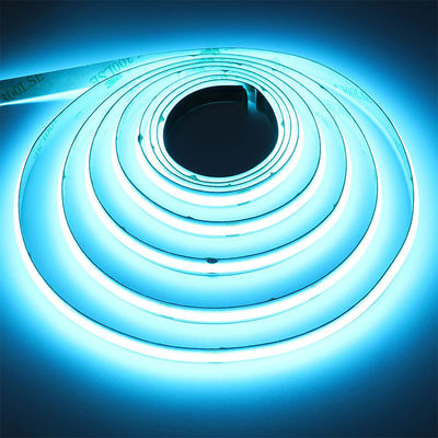 12v24v 8mm 320leds Ice-Blue flexible COB LED Strip Light pour l'éclairage et la conception de circuits