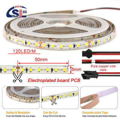 3- Glue PU étanche à l'eau couleur 120LEDS IP65 SMD2835 LED Strip 12/24V 8mm PCB