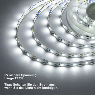 Rating IP20 Haute luminosité 5v 8mm 120leds 6500K Plaque électroplate flexible blanche SMD2835
