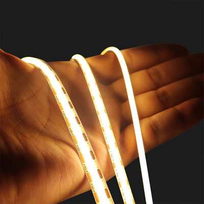 Lumière à haute luminosité DC12V24V 8mm10mm 480Leds 3000K chaud COB LED Strip Light NON étanche