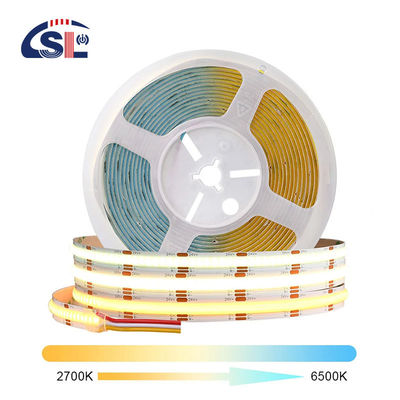 3000k 4000k 6500k CCT 3 Dimmable Cob Led Strip Light Pour les armoires de cuisine étanche IP20