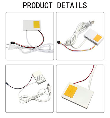 Commutateur tactile de miroir de salle de bain intelligent de 73*47*13 mm avec tension de sortie DC12V et lumière LED