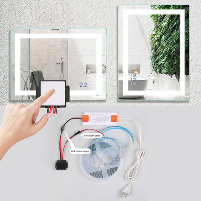 DC12V 12W 24W 36W 3.3cm*3.3cm*0.8cm Un bouton de capteur tactile Commutateur pour miroirs intelligents