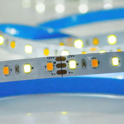 CCT personnalisé 12V24V 8mm 120leds 3000K-6500K chaud blanc-blanc SMD2835 lumière à bande LED