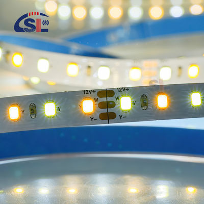 CCT personnalisé 12V24V 8mm 120leds 3000K-6500K chaud blanc-blanc SMD2835 lumière à bande LED