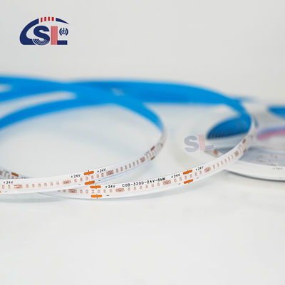 Électroplate COB 24v COB 320Ds 8mm Ra 85 Green LED Light Strip -20 à 45°C