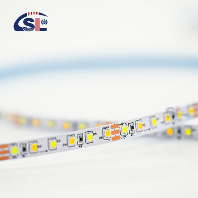 Tableau de découpe sous pression à double couleur flexible SMD2835 LED Strip Light 3000K-6500K Blanc chaud -Blanc