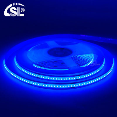 SL- COB-03208DB 8 mm largeur de PCB 180 degrés angle de vue bande lumineuse LED bleue