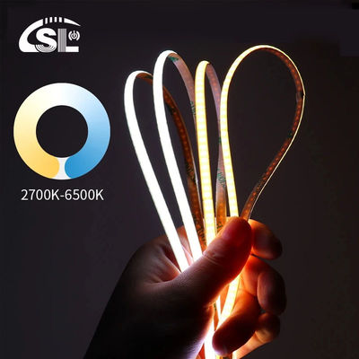 SL- COB-03208DB 8 mm largeur de PCB 180 degrés angle de vue bande lumineuse LED bleue