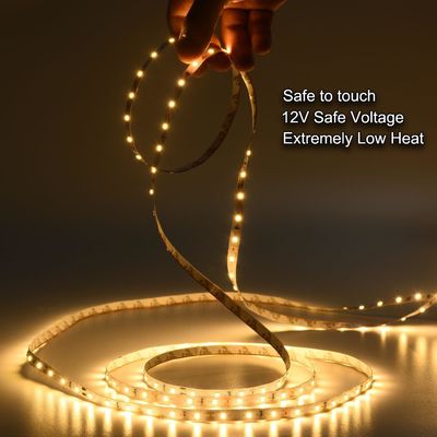 IP20 2835 SMD Une seule couleur LED Strip Light 120 Led 12V 24V 8W Basse tension 3M pour miroir
