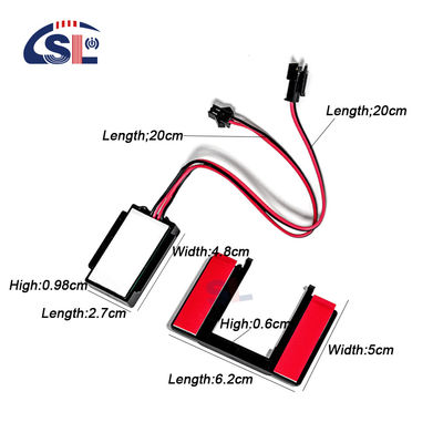 Commutateur tactile à capteur éclairé à clef unique pour miroir de maquillage LED 12V 5A dans la salle de bain