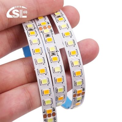 Hôtel CCT 12V24V 8mm 120 leds 3000K-6500K chaud blanc-blanc double couleur 35Copper SMD2835 LED Strip Light IP20