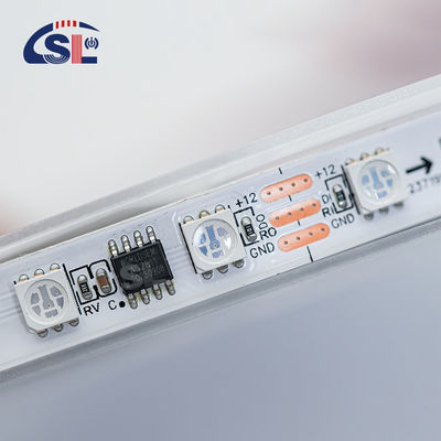 12V WS2811 60Leds Magic Digital Multi Color 5050 Ruban LED RVB adressable Pixel Contrôleur de décoration blanc chaud IP20