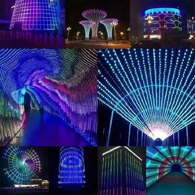 12V WS2811 60Leds Magic Digital Multi Color 5050 Ruban LED RVB adressable Pixel Contrôleur de décoration blanc chaud IP20