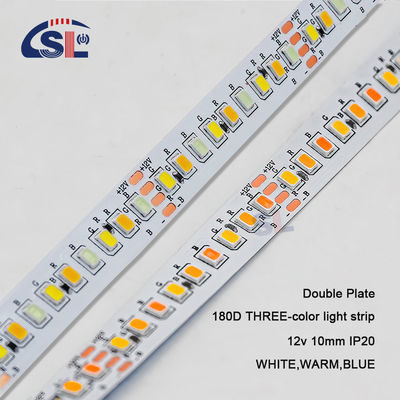 10mm 2835 180D chaud blanc bleu 12V LED bande d'éclairage pour l'éclairage de salle de bain miroir résidentiel