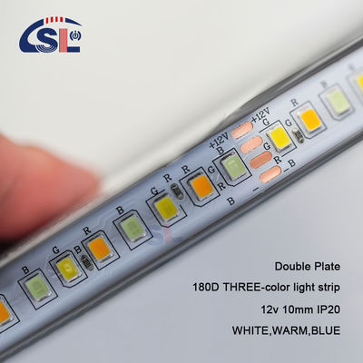 10mm 2835 180D chaud blanc bleu 12V LED bande d'éclairage pour l'éclairage de salle de bain miroir résidentiel